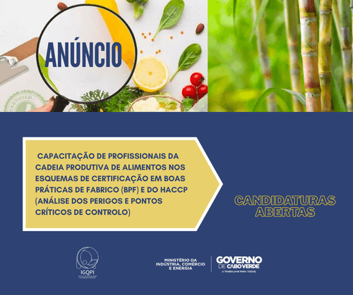 CAPACITAÇÃO DE PROFISSIONAIS DA CADEIA PRODUTIVA DE ALIMENTOS NOS ESQUEMAS DE CERTIFICAÇÃO EM BOAS PRÁTICAS DE FABRICO (BPF) E DO HACCP (ANÁLISE DOS PERIGOS E PONTOS CRÍTICOS DE CONTROLO)